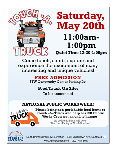 North Branford Parks and Recreation: Touch a Truck